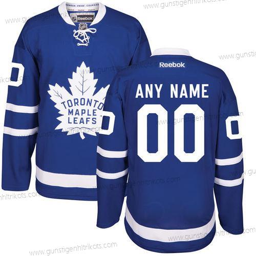 Herren Toronto Maple Leafs Personalisiertes Royal Heimtrikots Strickerei NHL 2016-17 Reebok Hockey Trikots – Blau