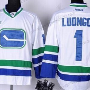 Herren Vancouver Canucks #1 Roberto Luongo Ausweichtrikot Trikots – Weiß