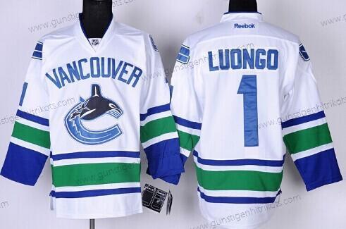 Herren Vancouver Canucks #1 Roberto Luongo Trikots – Weiß