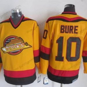 Herren Vancouver Canucks #10 Pavel Bure 1985-86 CCM Vintage Trikots – Gelb