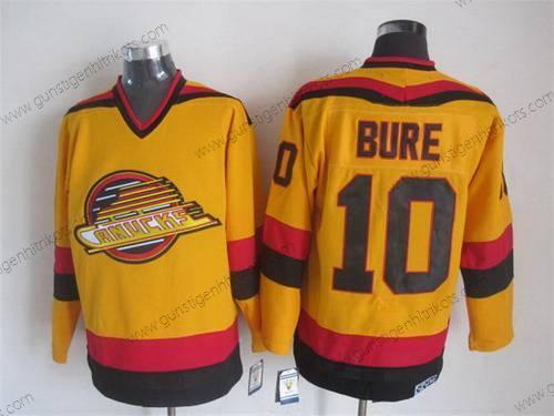 Herren Vancouver Canucks #10 Pavel Bure 1985-86 CCM Vintage Trikots – Gelb