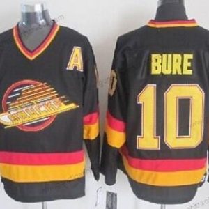 Herren Vancouver Canucks #10 Pavel Bure Retro CCM Trikots – Schwarz