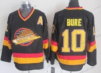 Herren Vancouver Canucks #10 Pavel Bure Retro CCM Trikots – Schwarz