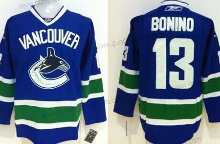 Herren Vancouver Canucks #13 Nick Bonino Trikots – Blau