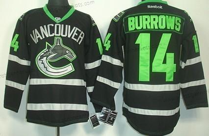 Herren Vancouver Canucks #14 Alexandre Burrows Ice Trikots – Schwarz