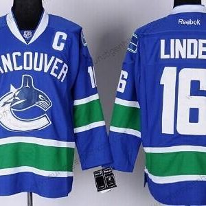 Herren Vancouver Canucks #16 Trevor Linden Trikots – Blau