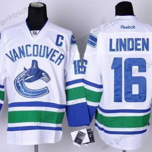 Herren Vancouver Canucks #16 Trevor Linden Trikots – Weiß