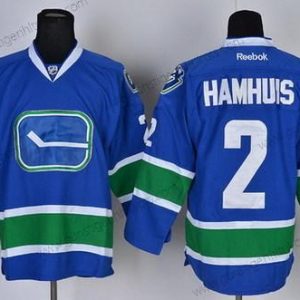 Herren Vancouver Canucks #2 Dan Hamhuis Ausweichtrikot Trikots – Blau