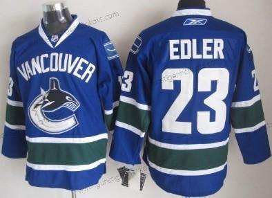 Herren Vancouver Canucks #23 Alexander Edler Trikots – Blau