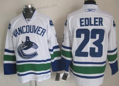 Herren Vancouver Canucks #23 Alexander Edler Trikots – Weiß