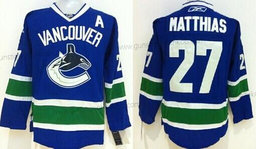 Herren Vancouver Canucks #27 Shawn Matthias Trikots – Blau