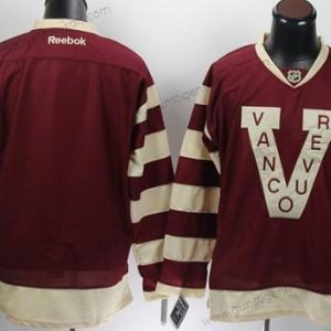 Herren Vancouver Canucks Leer 2013 Trikots – Rot