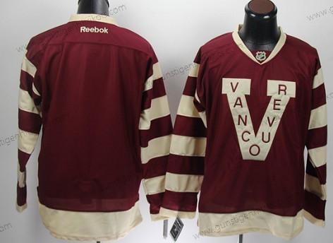 Herren Vancouver Canucks Leer 2013 Trikots – Rot