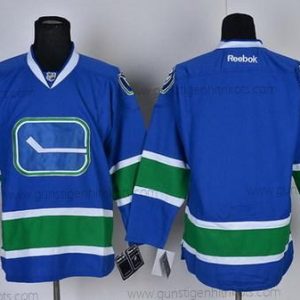 Herren Vancouver Canucks Leer Ausweichtrikot Trikots – Blau