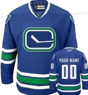 Herren Vancouver Canucks Personalisiertes Ausweichtrikot Trikots – Blau