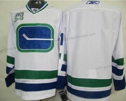 Herren Vancouver Canucks Personalisiertes Ausweichtrikot Trikots – Weiß