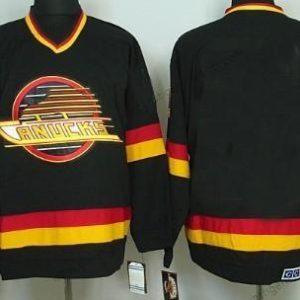 Herren Vancouver Canucks Personalisiertes CCM Trikots – Schwarz