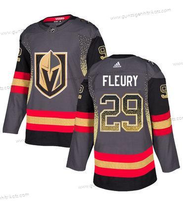 Herren Vegas Golden Knights #29 Marc-Andre Fleury Trikots – Grau