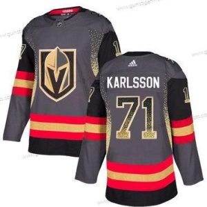 Herren Vegas Golden Knights #71 William Karlsson Trikots – Grau