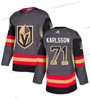 Herren Vegas Golden Knights #71 William Karlsson Trikots – Grau