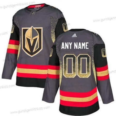 Herren Vegas Golden Knights Personalisiertes Trikots – Grau