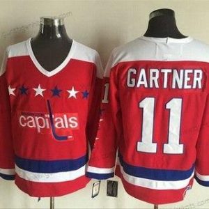 Herren Washington Capitals #11 Mike Gartner 1987-88 CCM Vintage Trikots – Rot