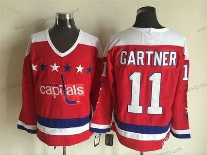 Herren Washington Capitals #11 Mike Gartner 1987-88 CCM Vintage Trikots – Rot