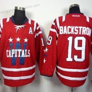 Herren Washington Capitals #19 Nicklas Backstrom 2015 Winter Klassisch Trikots – Rot