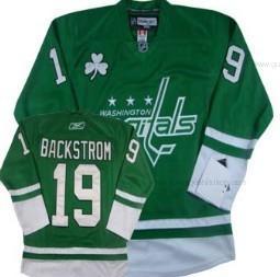 Herren Washington Capitals #19 Nicklas Backstrom St. Patrick’S Day Trikots – Grün