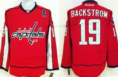 Herren Washington Capitals #19 Nicklas Backstrom Trikots – Rot