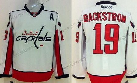 Herren Washington Capitals #19 Nicklas Backstrom Trikots – Weiß