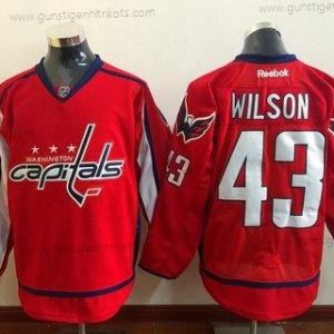 Herren Washington Capitals #43 Tom Wilson Heimtrikots Reebok Hockey Trikots – Rot