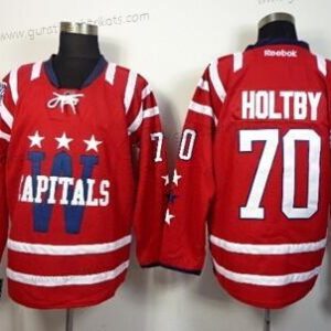 Herren Washington Capitals #70 Braden Holtby 2015 Winter Klassisch Trikots – Rot