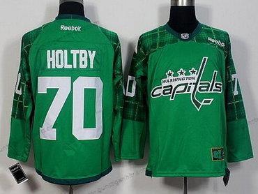 Herren Washington Capitals #70 Braden Holtby 2016 St. Patrick’S Day Hockey Trikots – Grün