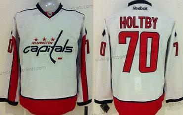 Herren Washington Capitals #70 Braden Holtby Trikots – Weiß