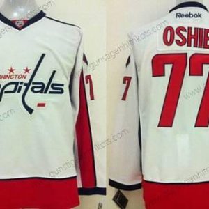 Herren Washington Capitals #77 T. J. Oshie Auswärtstrikots NHL Reebok Trikots – Weiß