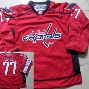 Herren Washington Capitals #77 T. J. Oshie Heimtrikots NHL Reebok Trikots – Rot