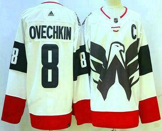 Herren Washington Capitals #8 Alex Ovechkin 2023 Stadium Series Authentisch Trikots – Weiß