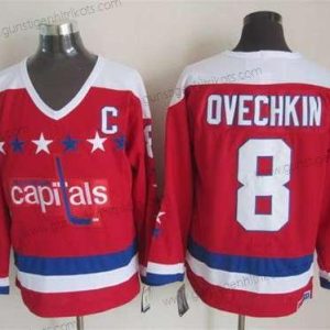 Herren Washington Capitals #8 Alex Ovechkin All-Star Retro CCM Trikots – Rot