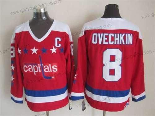 Herren Washington Capitals #8 Alex Ovechkin All-Star Retro CCM Trikots – Rot