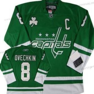 Herren Washington Capitals #8 Alex Ovechkin St. Patrick’S Day Trikots – Grün