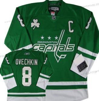 Herren Washington Capitals #8 Alex Ovechkin St. Patrick’S Day Trikots – Grün