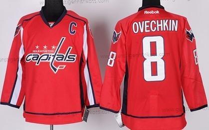 Herren Washington Capitals #8 Alex Ovechkin Trikots – Rot