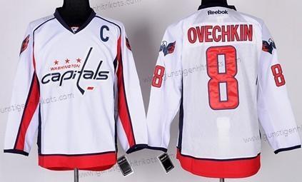 Herren Washington Capitals #8 Alex Ovechkin Trikots – Weiß