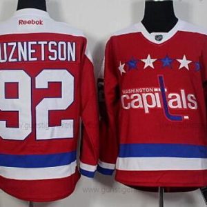 Herren Washington Capitals #92 Evgeny Kuznetsov ersatzweise Reebok Premier Trikots – Rot