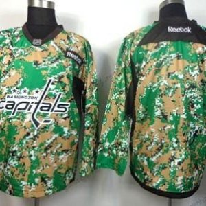 Herren Washington Capitals Leer 2014 Trikots – Tarnfarbe