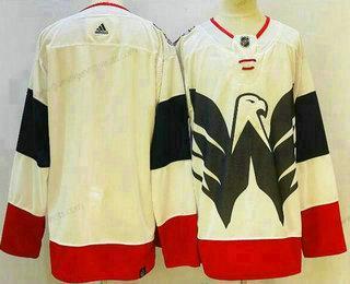 Herren Washington Capitals Leer 2023 Stadium Series Strickerei Trikots – Weiß