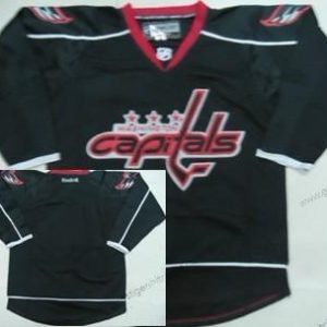 Herren Washington Capitals Leer Ice Trikots – Schwarz