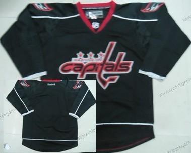 Herren Washington Capitals Leer Ice Trikots – Schwarz