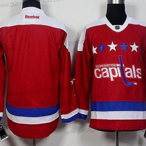 Herren Washington Capitals Leer Reebok Ausweichtrikot Trikots – Rot